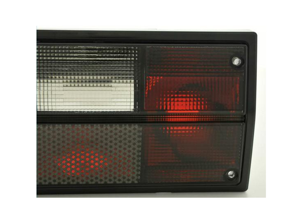 FK Pair VW T2 Transporter Camper 79-90 black LED Light Bar Rear Lights Red Clear