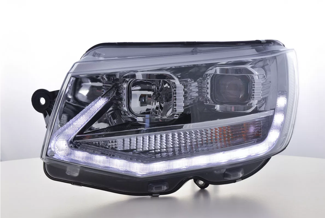 FK Set VW Bus T6 Transporter 15+ LED DRL Lichtleiste Devil Eye Project Scheinwerfer