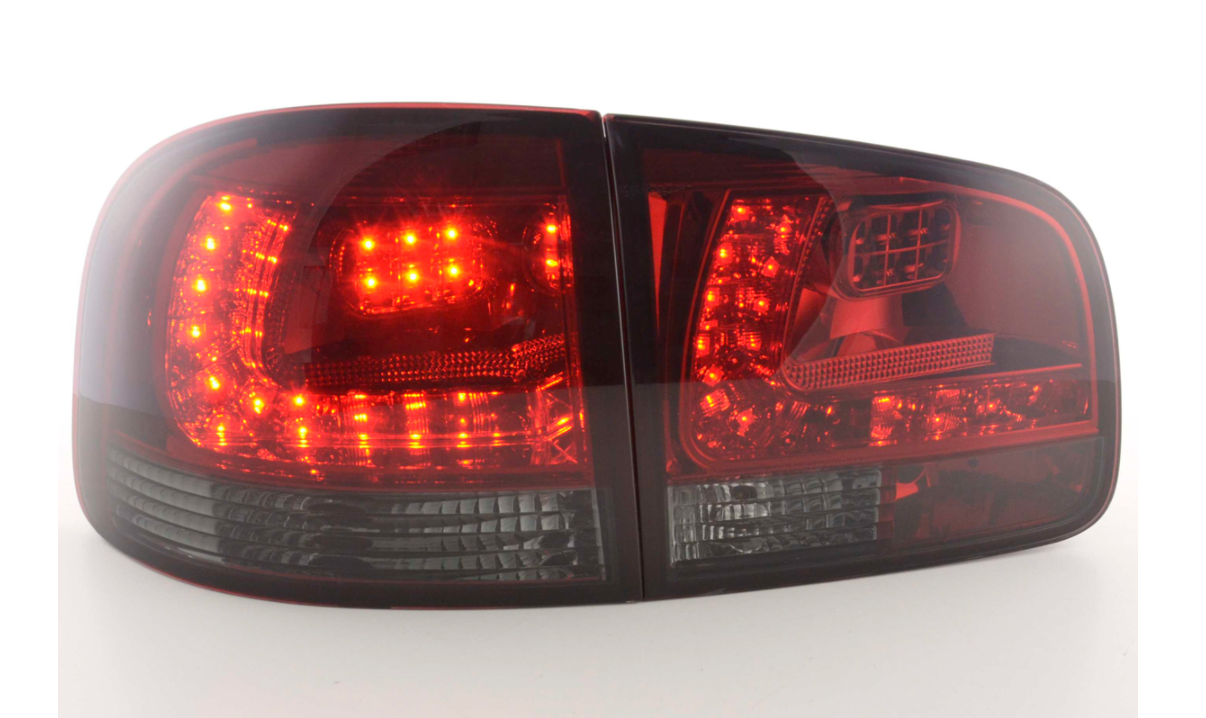 FK Pair LED Rear Lights Lightbar VW Touareg 1 MK1 7L 03-09 LHD Black Smoked