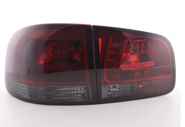 FK Pair LED Rear Lights Lightbar VW Touareg 1 MK1 7L 03-09 LHD Black Smoked