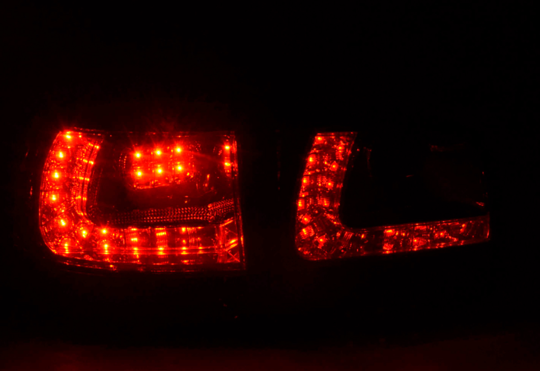 FK Pair LED Rear Lights Lightbar VW Touareg 1 MK1 7L 03-09 LHD Black Smoked