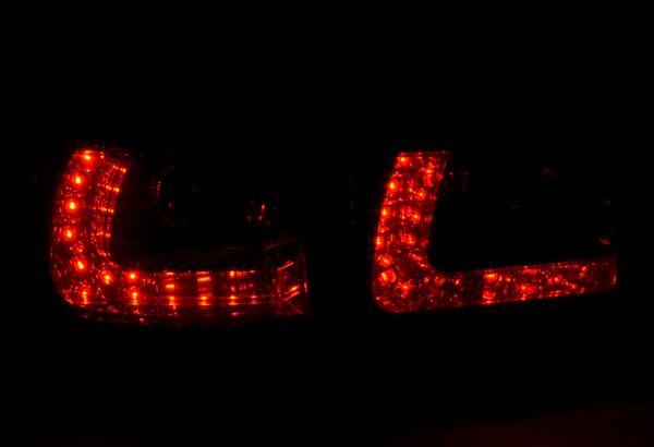 FK Pair LED Rear Lights Lightbar VW Touareg 1 MK1 7L 03-09 LHD Black Smoked