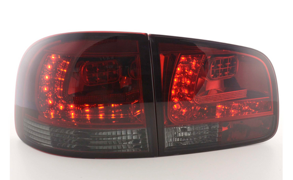 FK Pair LED Rear Lights Lightbar VW Touareg 1 MK1 7L 03-09 LHD Black Smoked