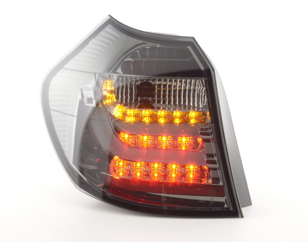 FK Set BMW E81 E87 1 SERIES 3/5 dr 04-06 Black SMOKED LED LIGHTBAR REAR LIGHTS