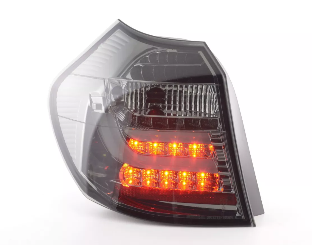 FK Set BMW E81 E87 1 SERIES 3/5 dr 04-06 Black SMOKED LED LIGHTBAR REAR LIGHTS
