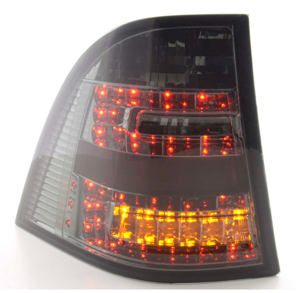 FK Pair LED Lightbar REAR LIGHTS Mercedes M-Class W163 98-05 black Smoke LHD