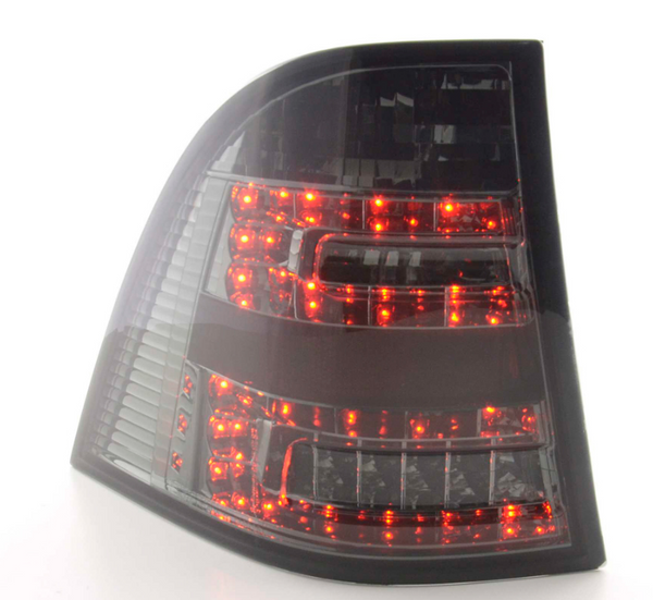 FK Pair LED Lightbar REAR LIGHTS Mercedes M-Class W163 98-05 black Smoke LHD