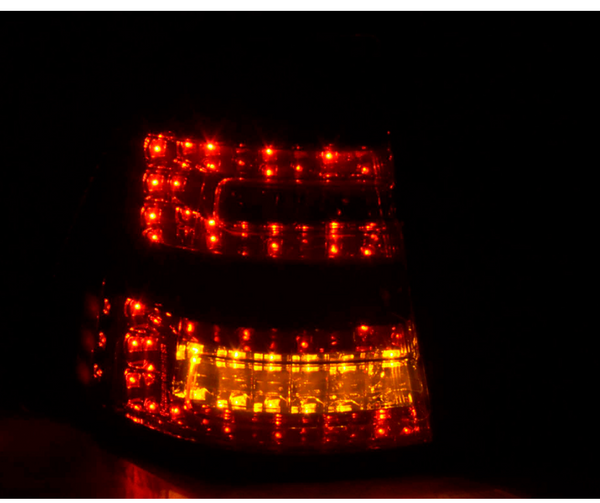 FK Pair LED Lightbar REAR LIGHTS Mercedes M-Class W163 98-05 black Smoke LHD