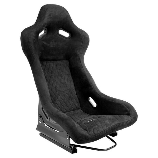 AUTOSTYLE LV x2 Universal Pair Sports Bucket Seats Black Edition slide runners