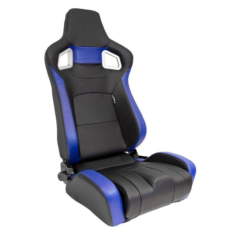 AUTOSTYLE RS6-II x1 Universal Sports Bucket Seat Black & Blue + runners
