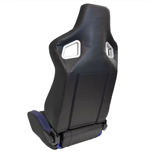 AUTOSTYLE RS6-II x1 Universal Sports Bucket Seat Black & Blue + runners