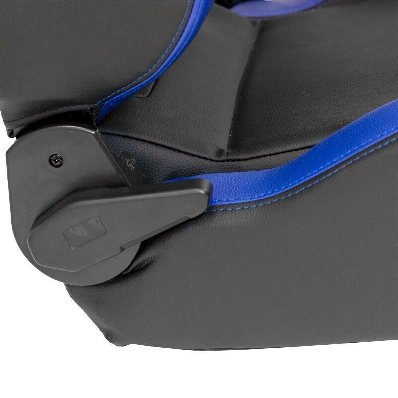 AUTOSTYLE RS6-II x1 Universal Sports Bucket Seat Black & Blue + runners