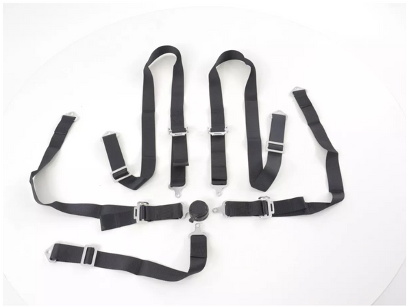 FK harness 5 point universal seat belt BLACK track rally race bucket safety 4.8