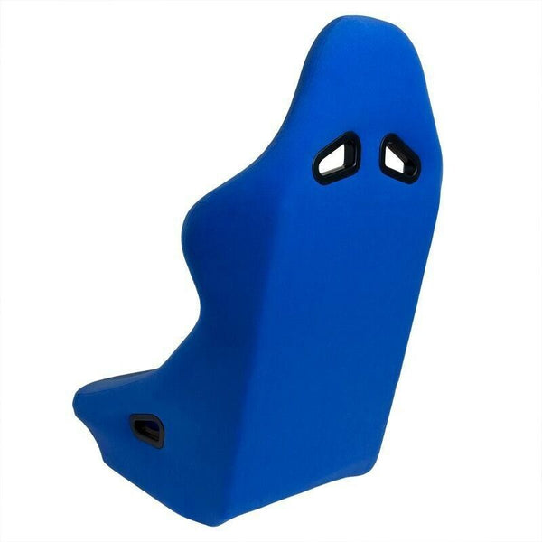 AUTOSTYLE x1 Single Universal Single Sports Bucket Seat BLUE fixed back runners