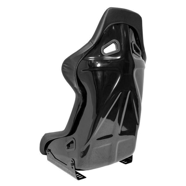AUTOSTYLE x2 Univer Single Sports Bucket Seat Black fibreglass back-rest runners