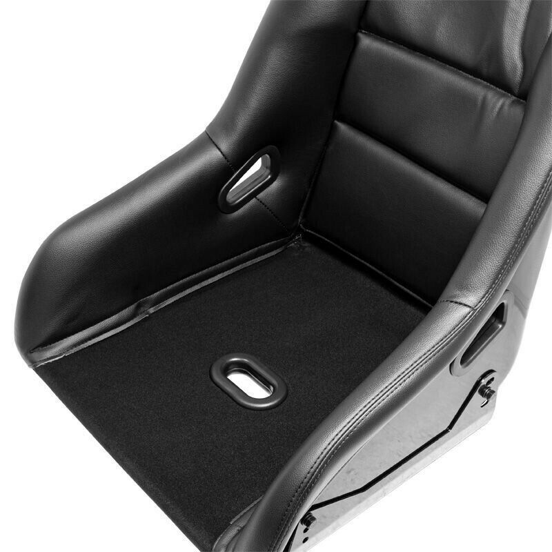 AUTOSTYLE x2 Univer Single Sports Bucket Seat Black fibreglass back-rest runners