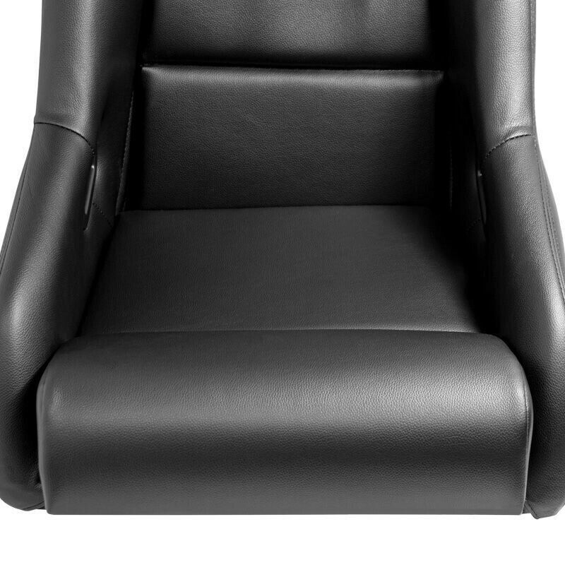 AUTOSTYLE x2 Univer Single Sports Bucket Seat Black fibreglass back-rest runners
