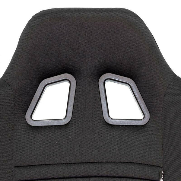 AUTOSTYLE x2 Universal Pair Sports Bucket Seats Black slide runners