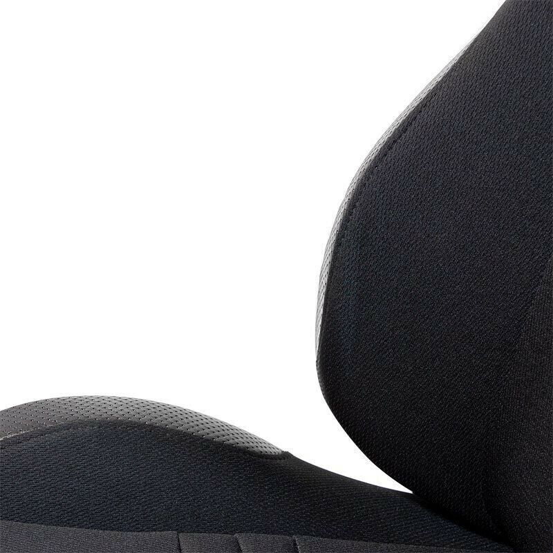 AUTOSTYLE x2 Universal Pair Sports Bucket Seats Black slide runners