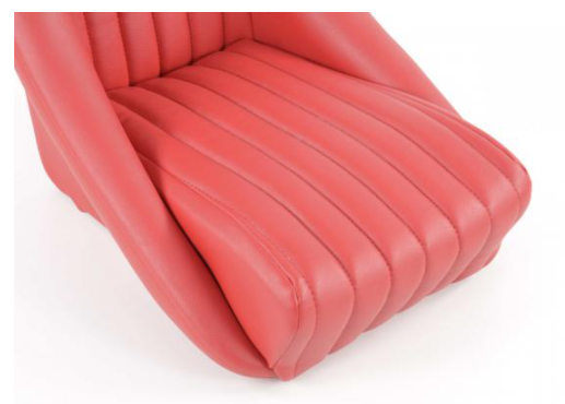 Red Classic Car Retro Kit Speedster Sports Car Fixed Back Bucket Seats & Rails - LJ Automotive