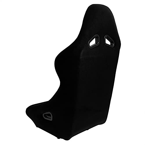 Sport seat 'Zandvoort' - Black - Non-reclinable back-rest - incl. slides