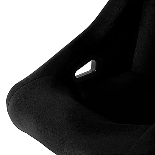 Sport seat 'Zandvoort' - Black - Non-reclinable back-rest - incl. slides