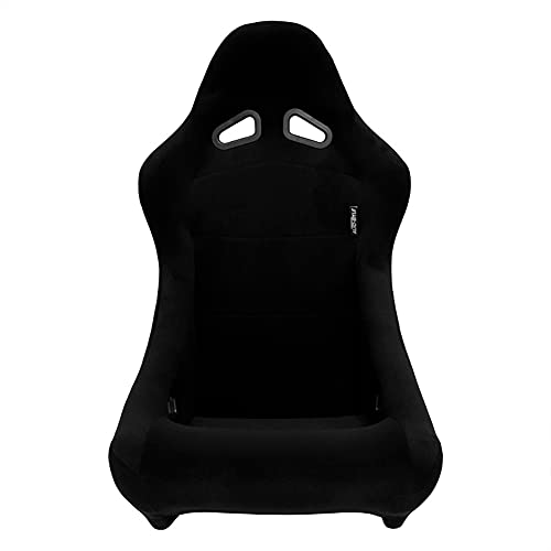 Sport seat 'Zandvoort' - Black - Non-reclinable back-rest - incl. slides