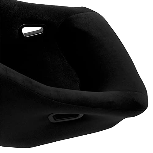 Sport seat 'Zandvoort' - Black - Non-reclinable back-rest - incl. slides