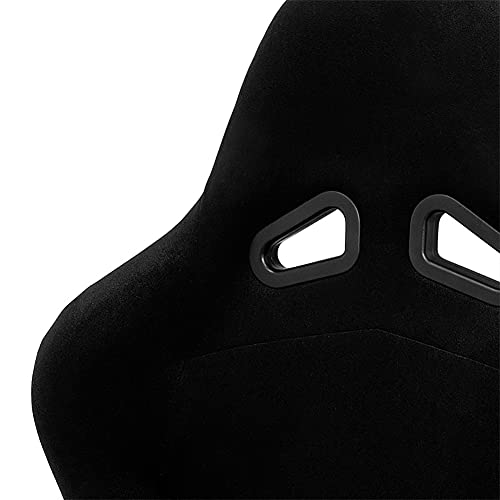 Sport seat 'Zandvoort' - Black - Non-reclinable back-rest - incl. slides