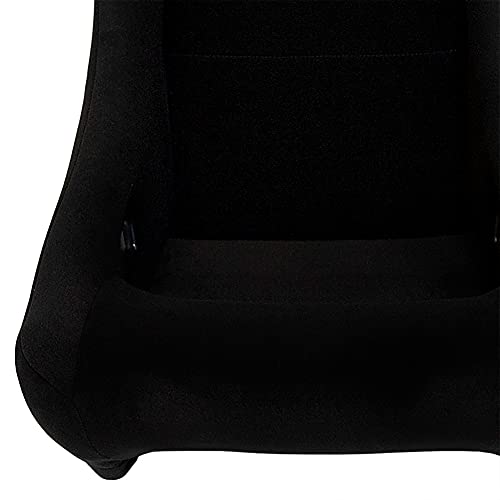 Sport seat 'Zandvoort' - Black - Non-reclinable back-rest - incl. slides