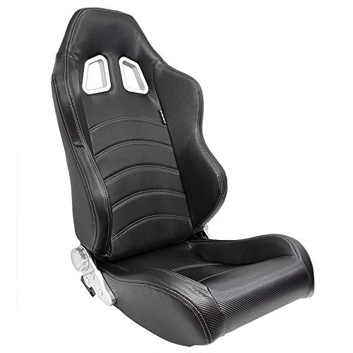 Sport seat 'Type Z' - Black Carbon-Look - Dual-side reclinable back-rest - incl. slides