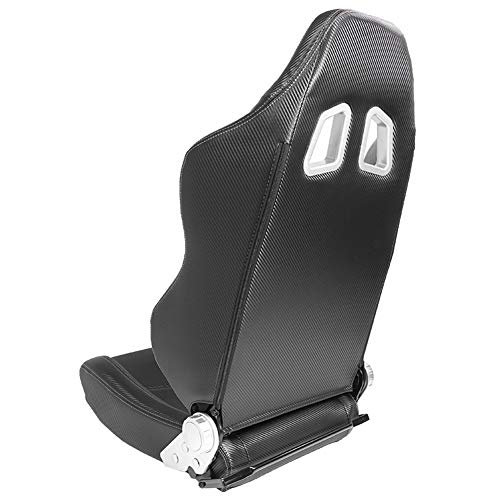 Sport seat 'Type Z' - Black Carbon-Look - Dual-side reclinable back-rest - incl. slides