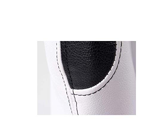 Pair of Ergonomic Performance Sport Bucket Racing Seats New York fabric white black seam black