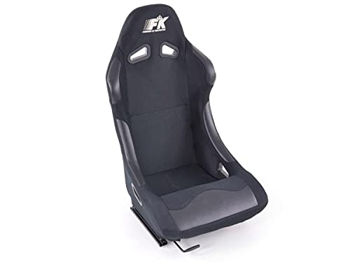 27312838 Pair of Basic Bucket Seats Black Fabric Non-Reclining