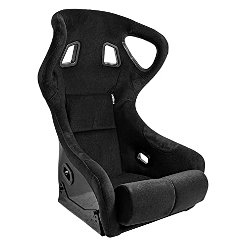 Sport seat 'BS6' - Black - Non-reclinable fibreglass back-rest - incl. slides