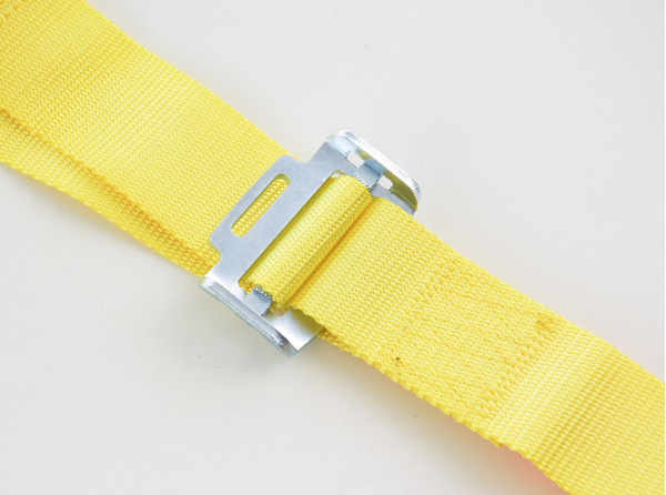 FK harness 4 point universal seat belt yellow track rally race bucket safety - LJ Automotive
