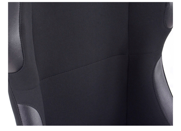 FK Bucket Sports Seat Pair Black Kit Car 4x4 Camper Van Transporter Track Custom - LJ Automotive