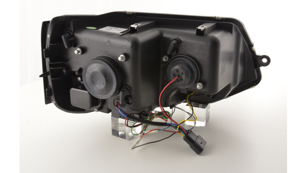 FK Pair LED DRL Projector headlights VW Van Camper Transporter T5 09+ Chrome - LJ Automotive