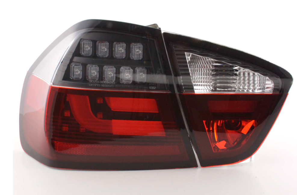 FK Pair SMOKED LED REAR LIGHTS LIGHTBAR BMW E90 E91 3 SERIES 05-08 330 335 M3 - LJ Automotive