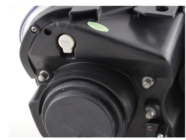 FK Set RHD VW Golf 6 MK6 LED Devil Eye Project Headlights DRL GTI R20 08- Black - LJ Automotive