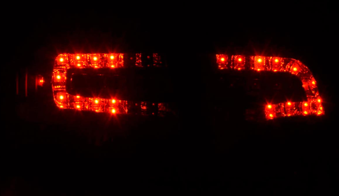FK Pair Set Rear LED lights Audi A4 B7 8E Saloon 04-07 Red Black Smoke S4 LHD - LJ Automotive