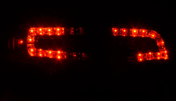 FK Pair Set Rear LED lights Audi A4 B7 8E Saloon 04-07 Red Black Smoke S4 LHD - LJ Automotive