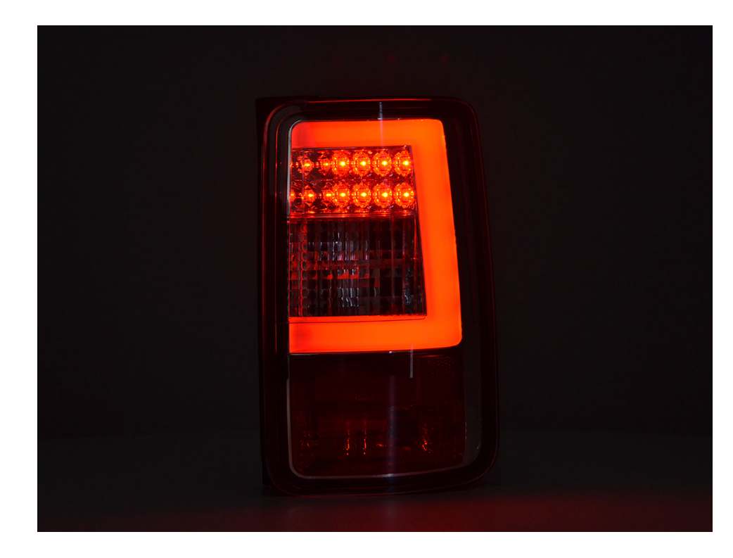 FK Pair LED rear lights Lightbar VW Caddy 2K 03-15 chrome LHD - LJ Automotive