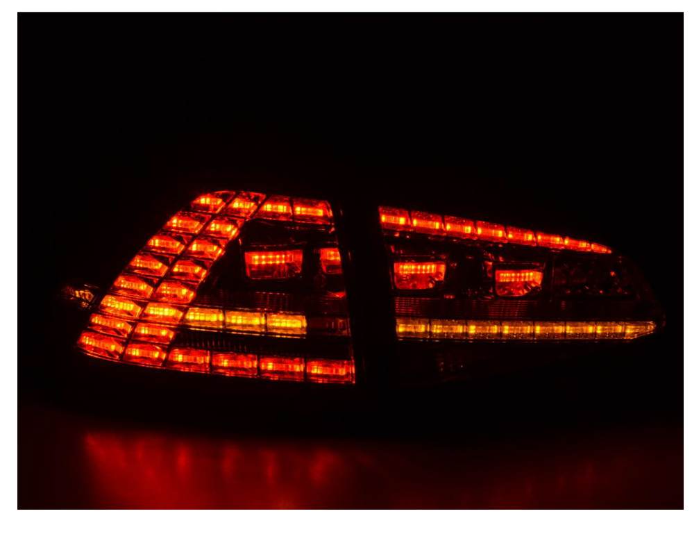 FK Set VW Golf 7 MK7 GTI GTR Rear Lights LED Dynamic Taillights 12+ LHD & RHD - LJ Automotive