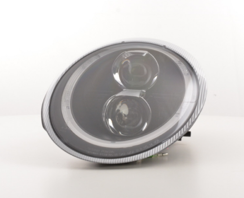 FK Porsche 911 Typ 997 04-08 LHD LED DRL Projector Halogen Headlight Set Pair - LJ Automotive