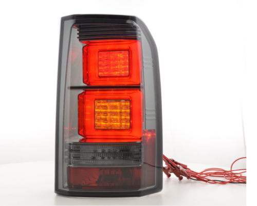 LAND ROVER DISCOVERY 3 4 MK3 Mk4 04-17 BLACK LED LIGHTBAR REAR TAIL BACK LIGHTS - LJ Automotive