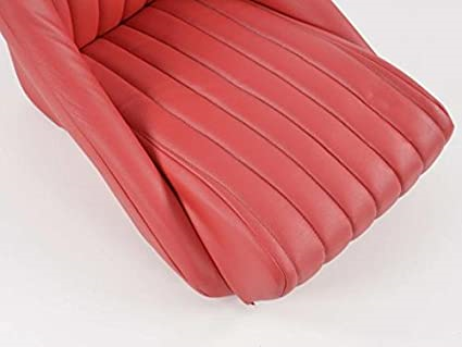 FK Bucket Seats faux leather Red Classic retro Kit Car Custom Project Speedster - LJ Automotive