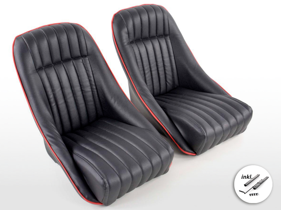 FK Bucket Sports Seat Set Classic Kit Car Retro Project Custom MG Speedster